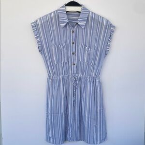 Pink Republic Blue and White Striped Mini Dress Small